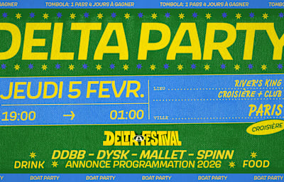 Delta Party: Croisière + Club - Paris - Soirée techno à Paris