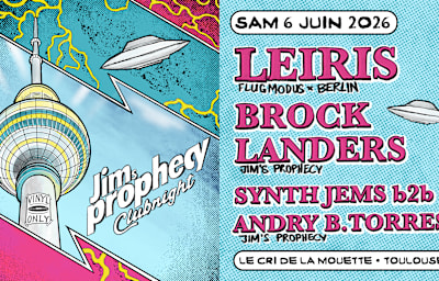 JIM'S Prophecy _ Brock Landers - Soirée techno à Toulouse