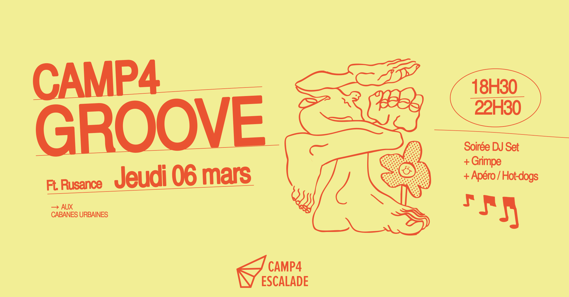 Camp4 Groove #7 : Dj Set + Grimpe + Apéro Cover