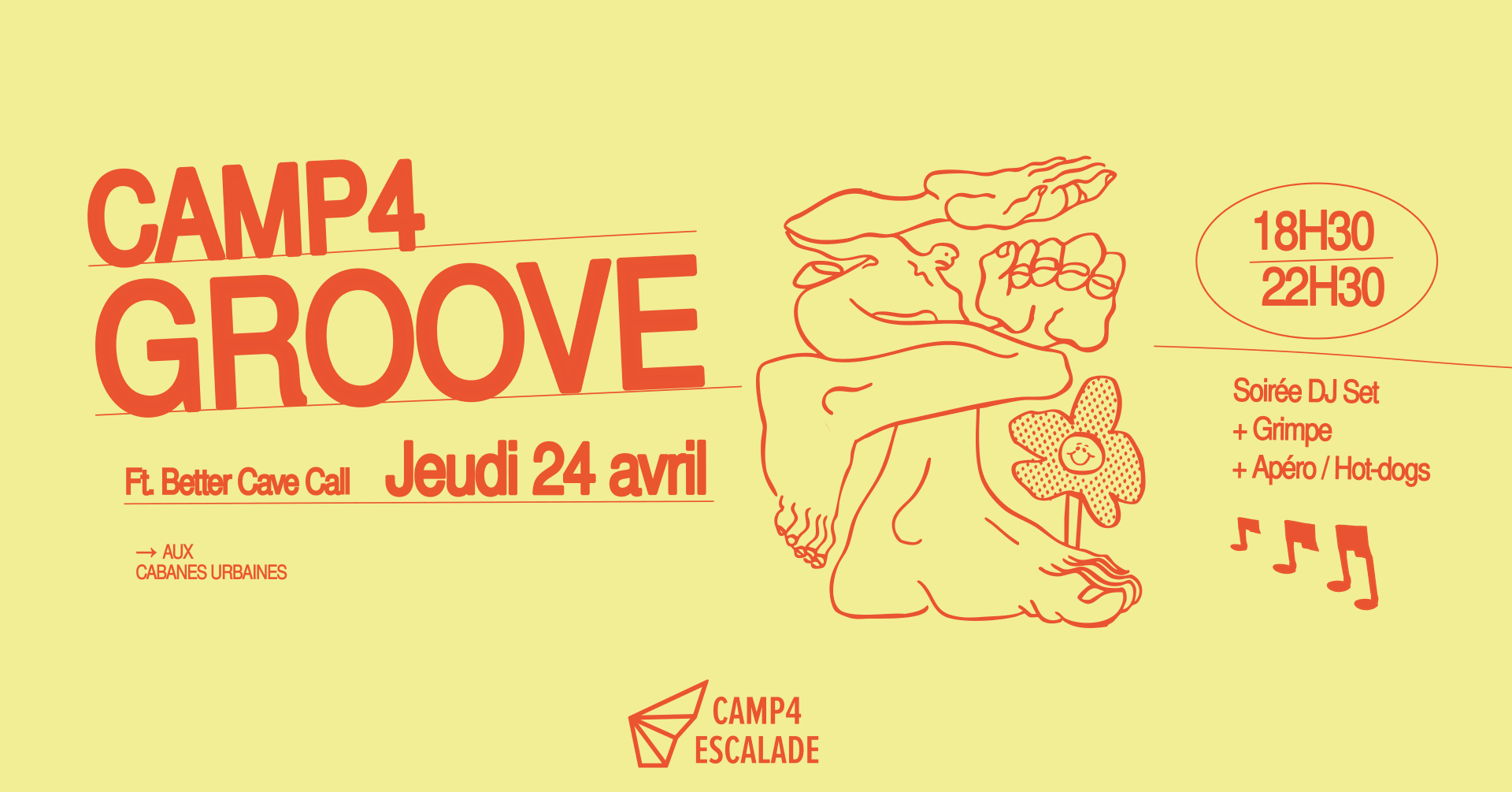 Camp4 Groove #8 : Dj Set + Grimpe + Apéro Cover