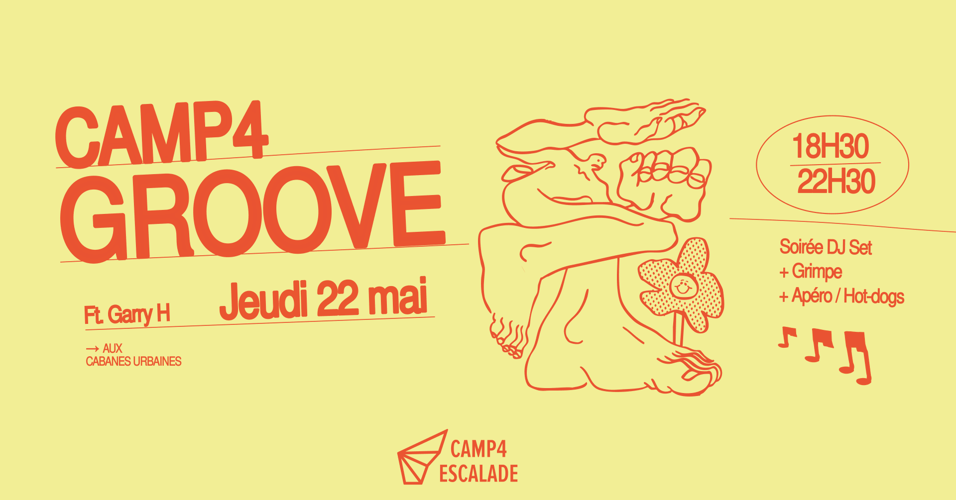 Camp4 Groove #9 : Dj Set + Grimpe + Apéro Cover