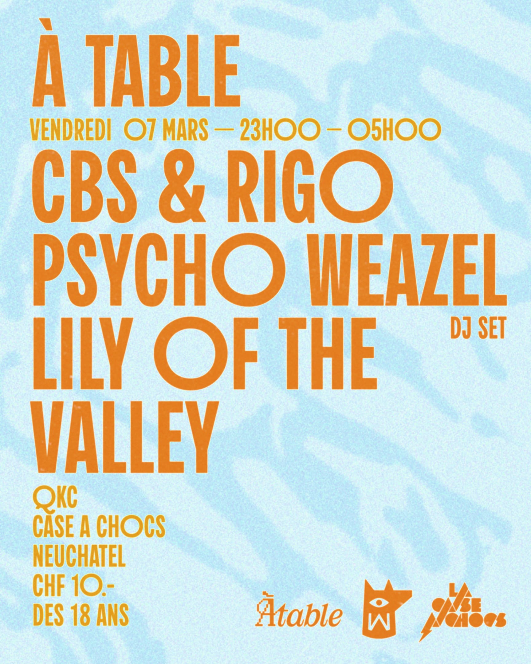 A Table: Psycho Weazel, Rigo B2b Callbacksami Cover
