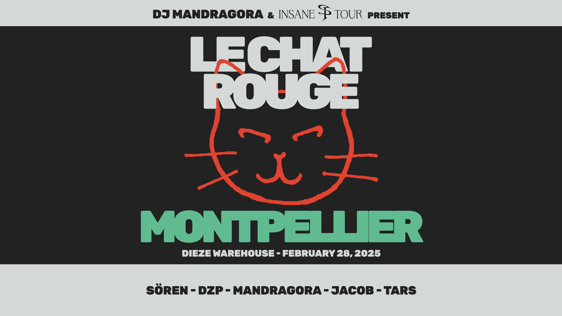 Insane Tour 2025 | Montpellier - Mandragora + Guests Cover