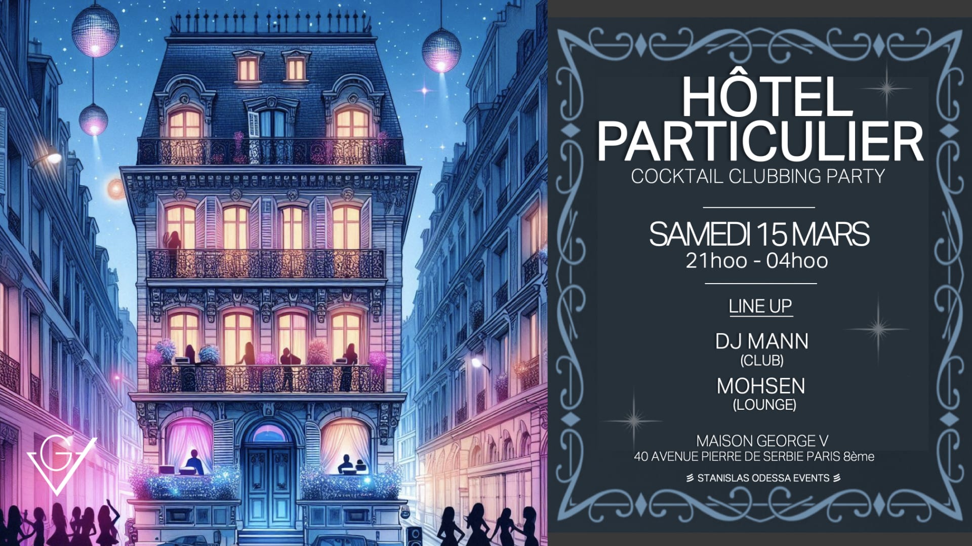 Soirée Hôtel Particulier Du 8ème / Clubbing Party Cover