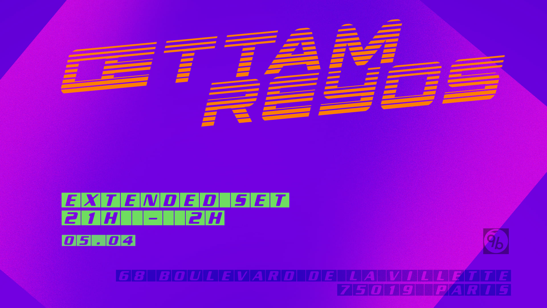 Oettam Reyos All Night Long @Le 9b Cover