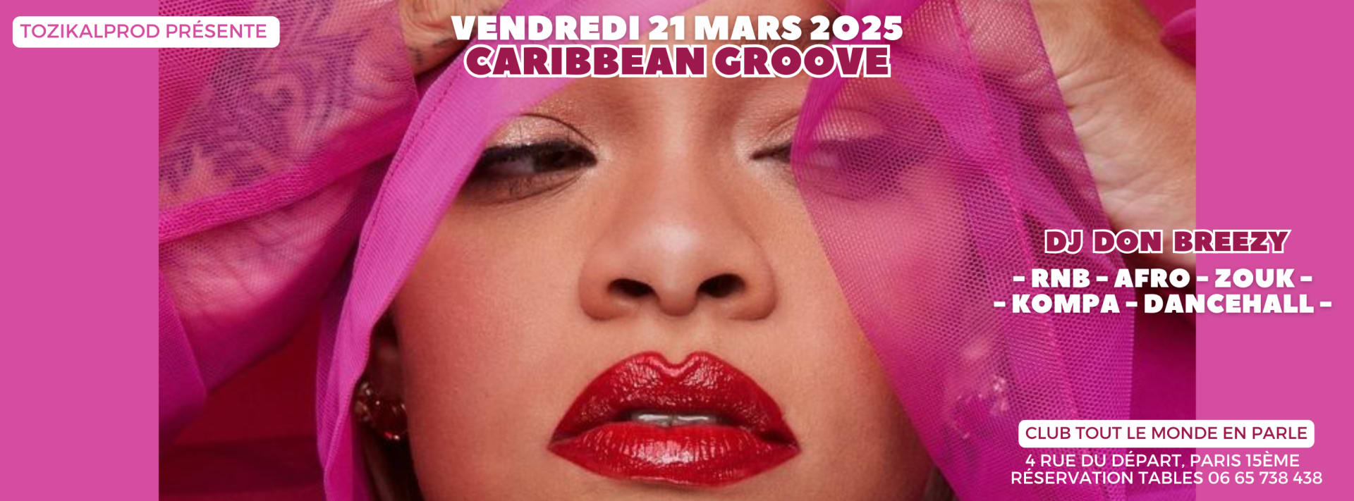 Tozikalprod Présente Caribbean Groove Avec Dj Don Breezy Cover