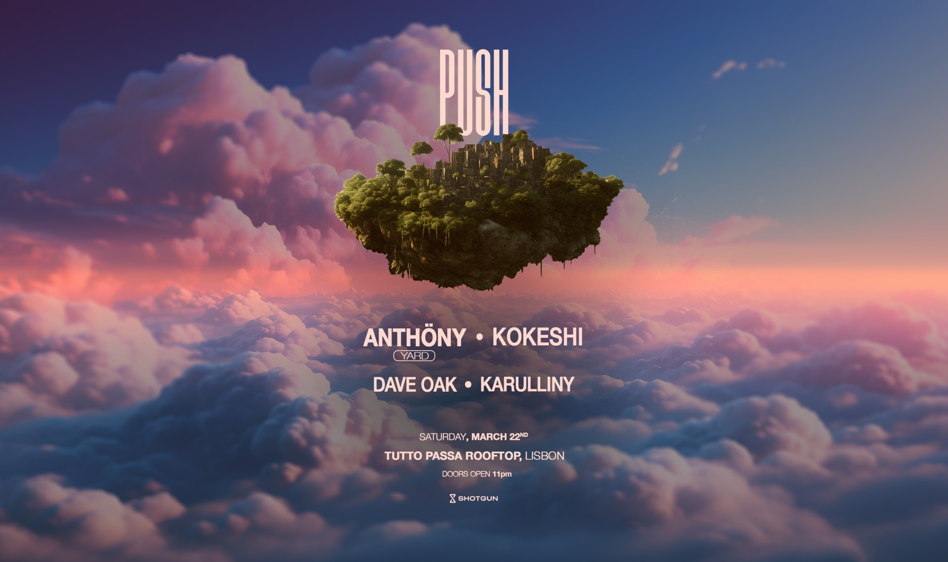 Push X Tutto Passa Rooftop W/ Anthöny, Kokeshi And More! Cover