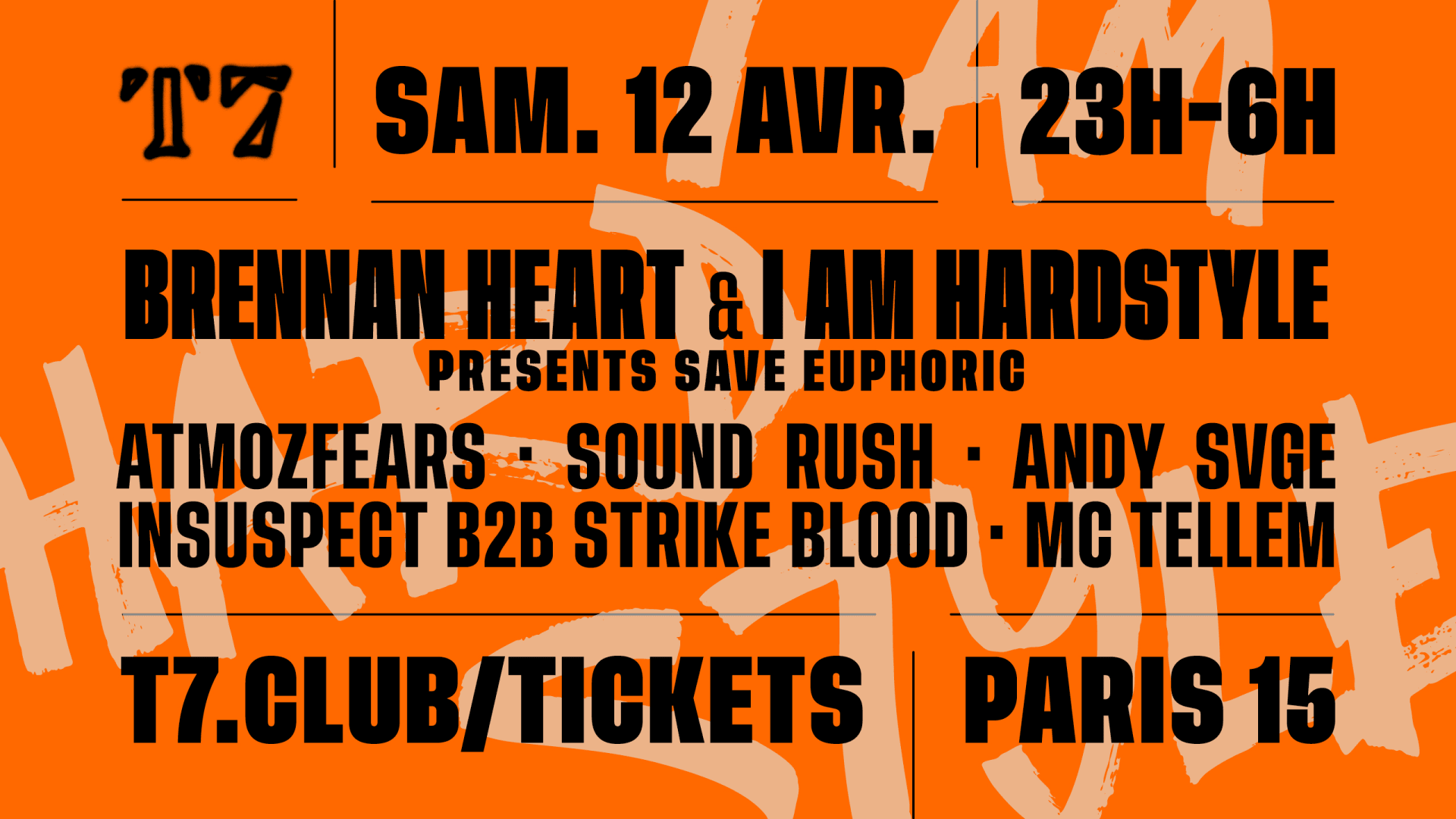 T7 : Brennan Heart & I Am Hardstyle Presents : Save Euphoric Cover