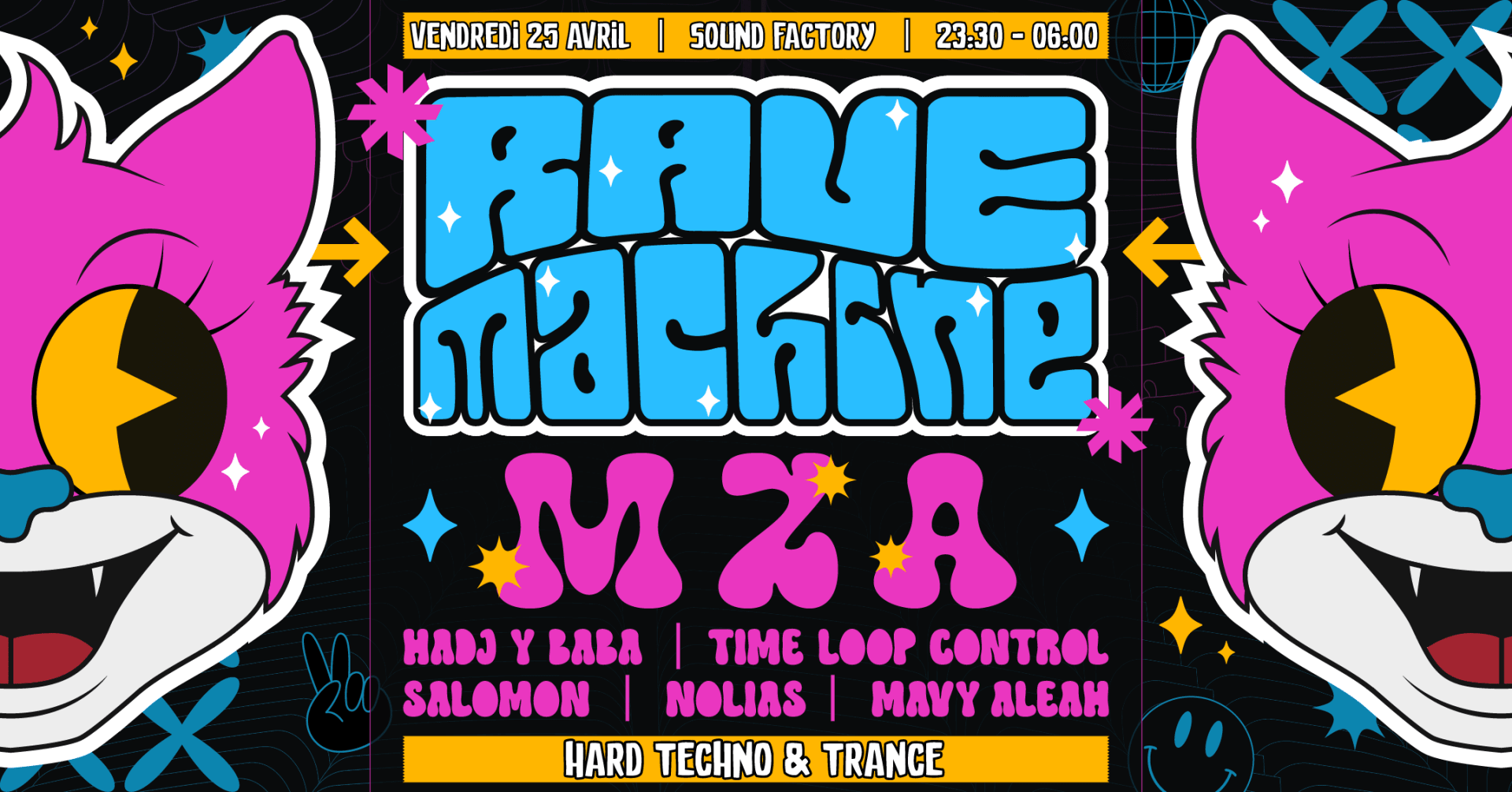 Rave Machine I Mza - Continue Records - Ltdp I Trance Techno Cover