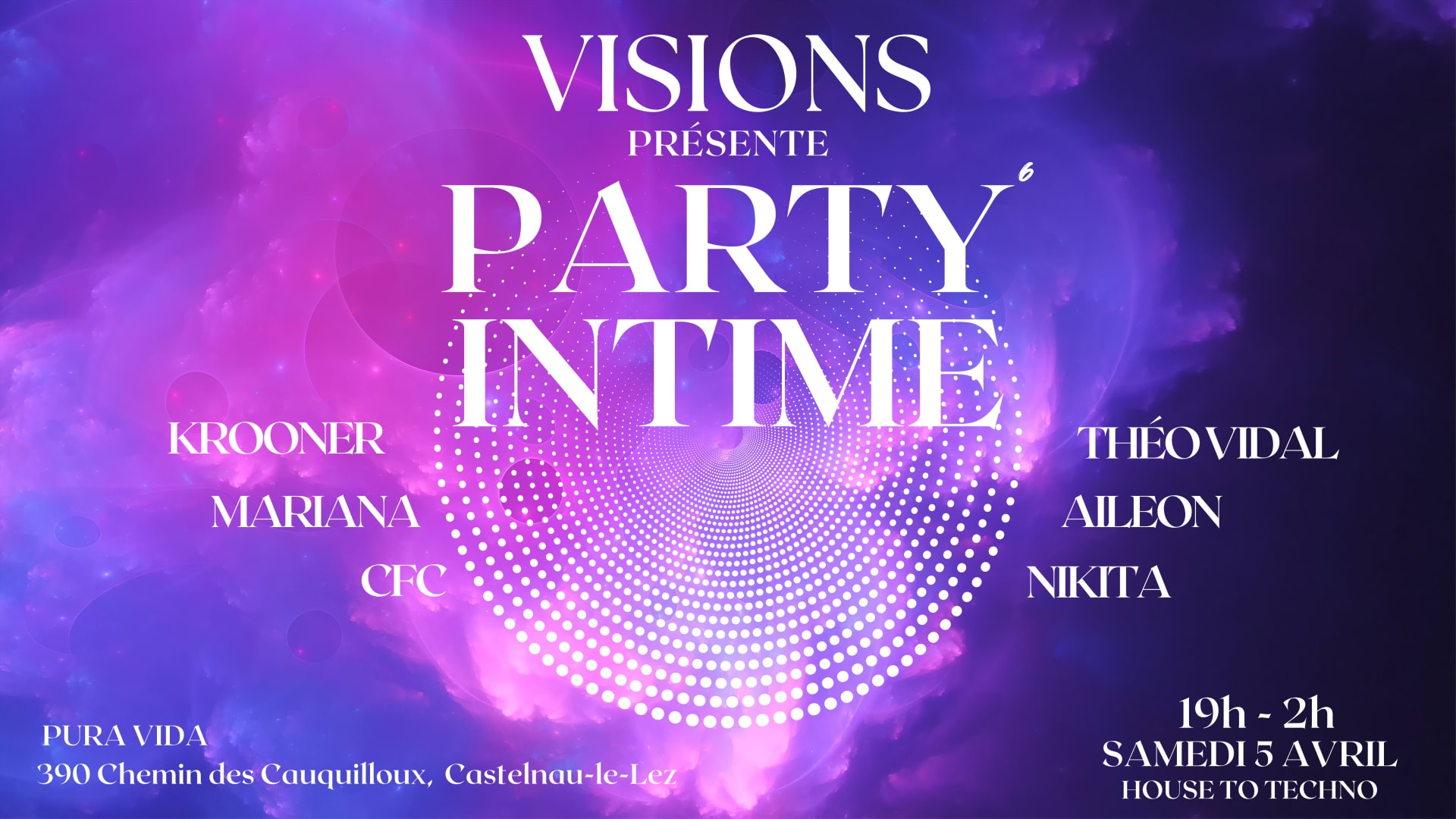 Visions : Party Intime 6 Cover
