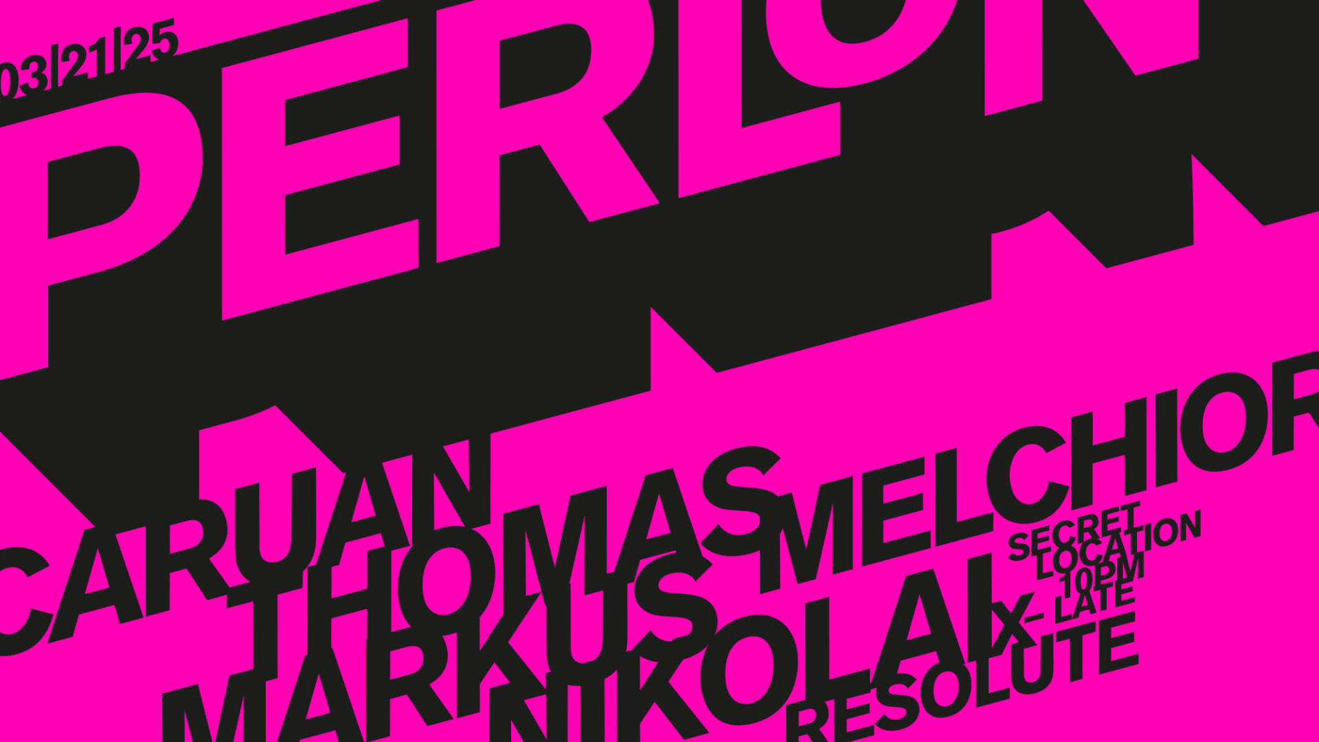 Resolute: Perlon - Markus Nikolai, Thomas Melchior, Caruan Cover
