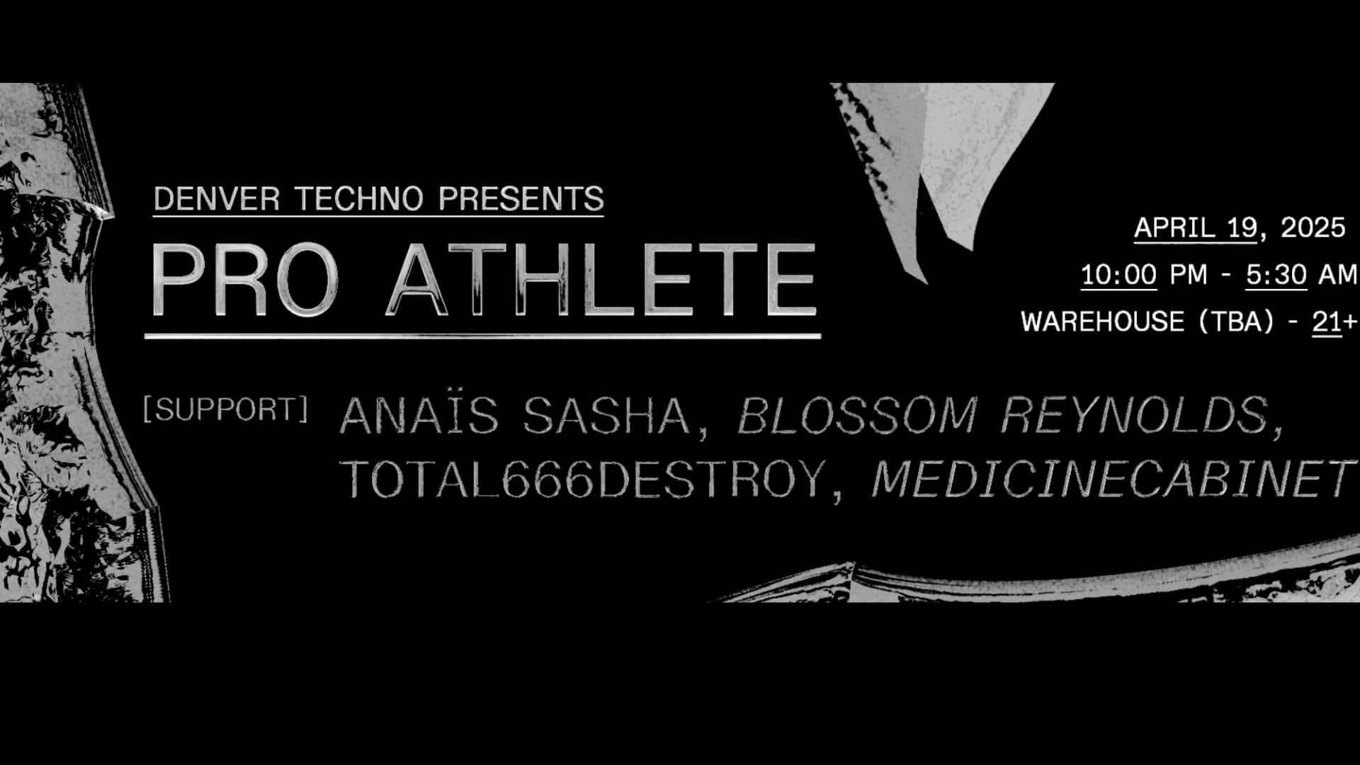 Denver Techno Presents: Pro Athlete Cover