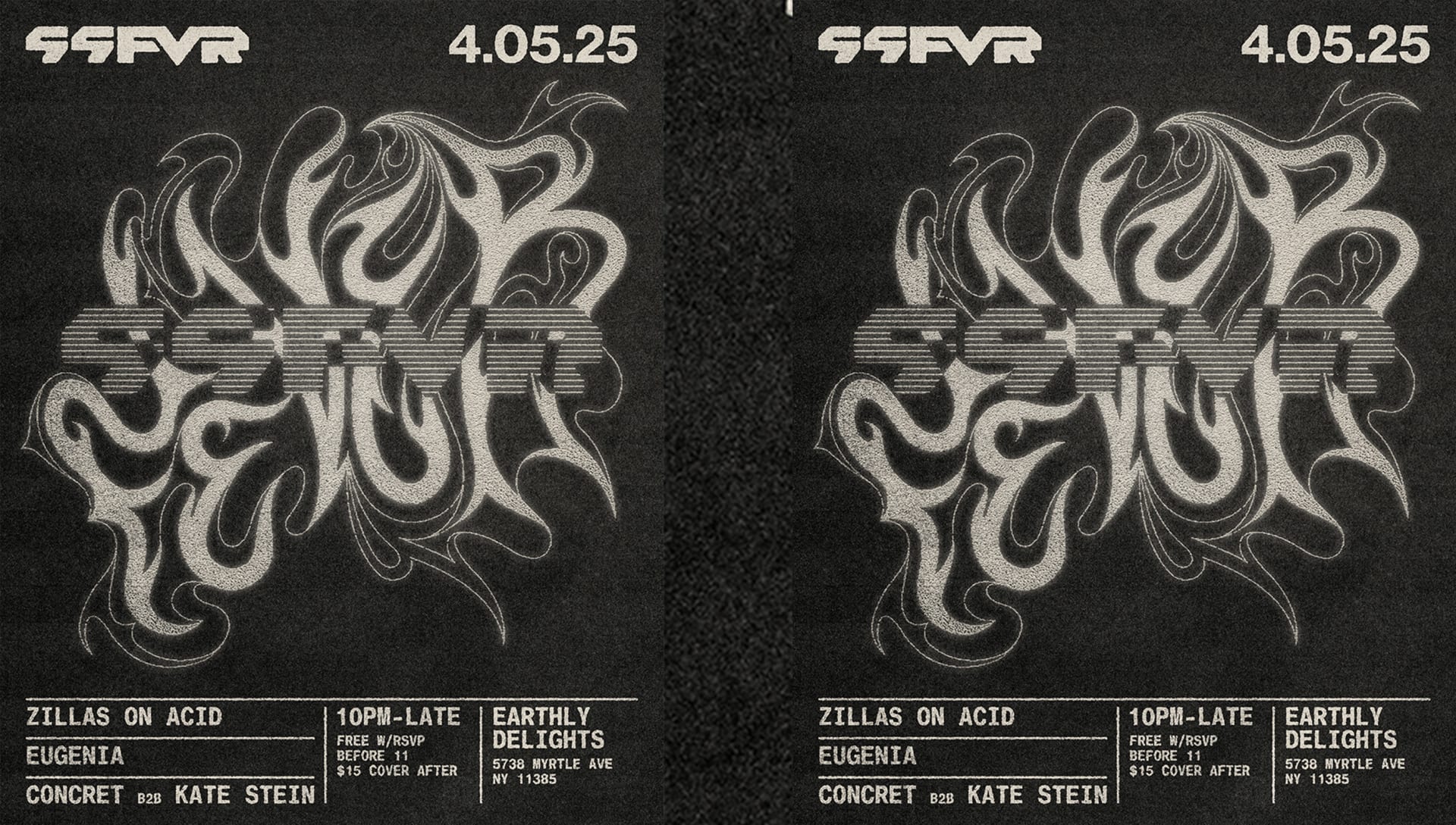 99fvr Presents: Zillas On Acid, Kate Stein, Concret, Eugenia Cover