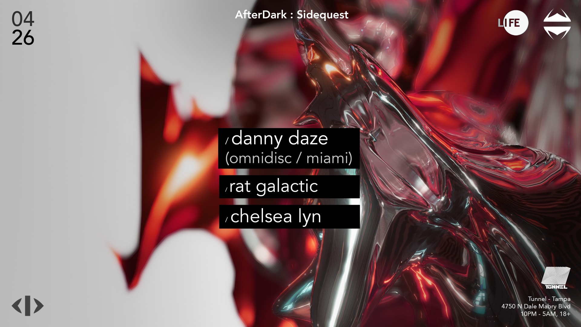 Danny Daze At Tunnel Tampa Cover