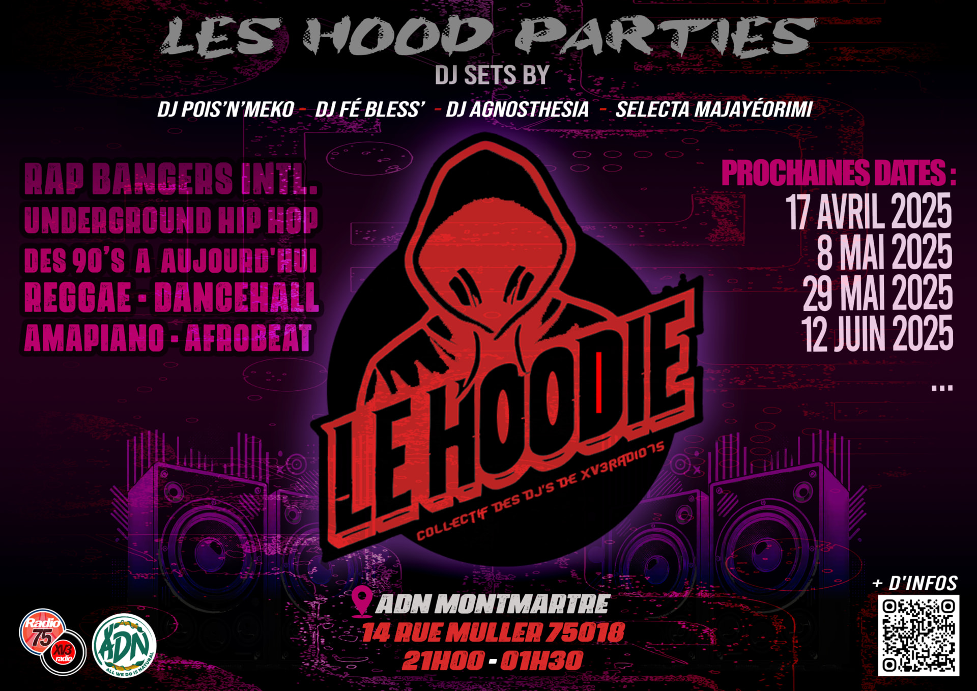17 Avril - Les Hood Parties Cover