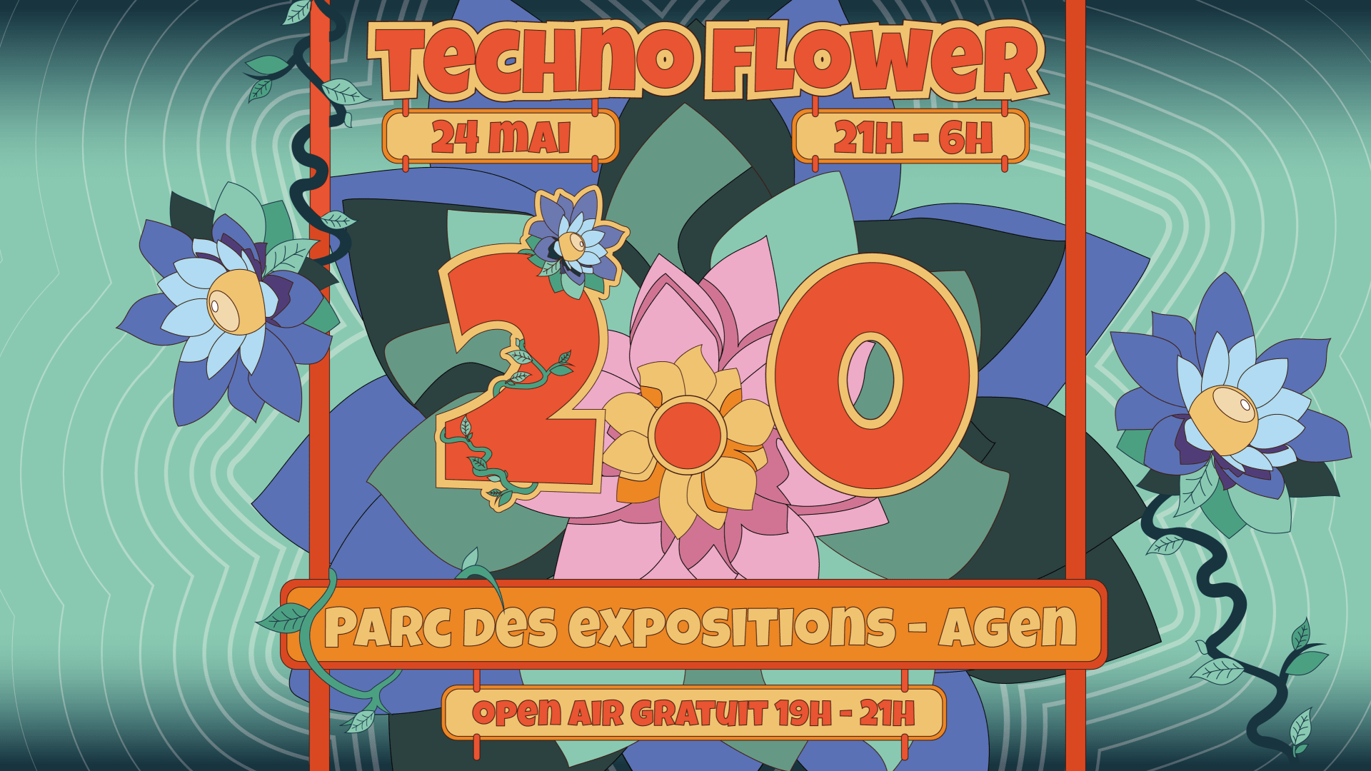 Techno Flower 2.0 Cover