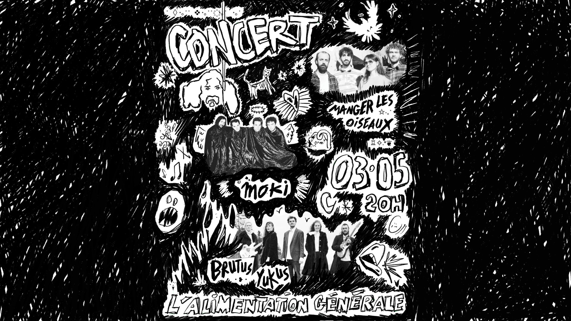 Manger Les Oiseaux, Moki, Brutus Yukus Cover