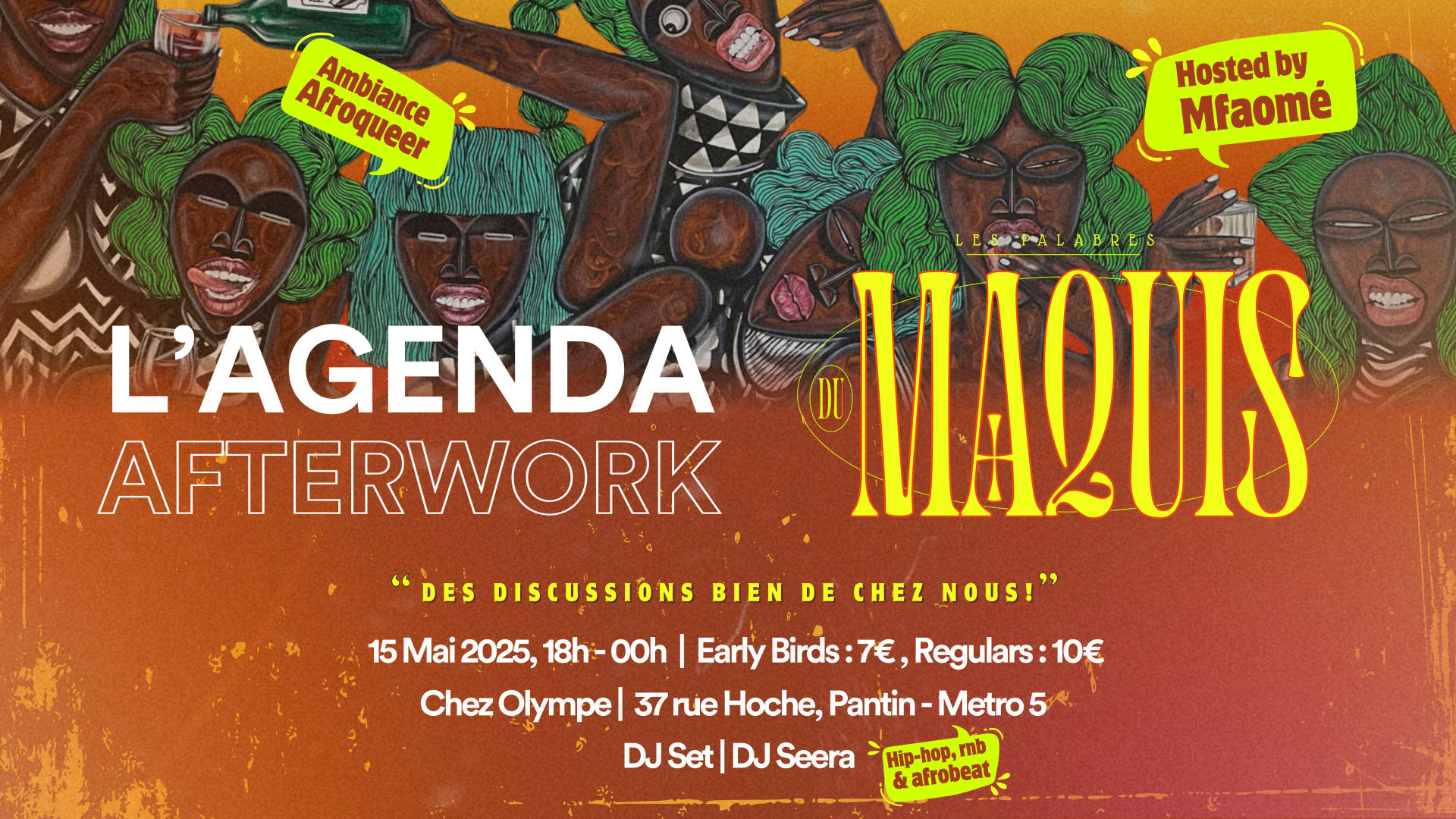 L'agenda Afterwork - Les Palabres Du Maquis Cover