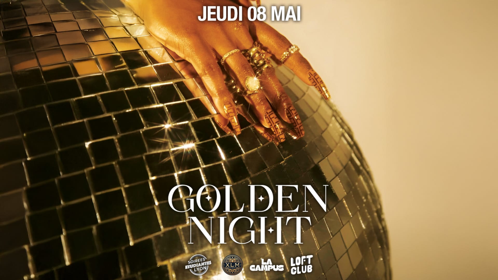 La Campus Golden Night // Jeudi 8 Mai // Loftclub Lyon Cover