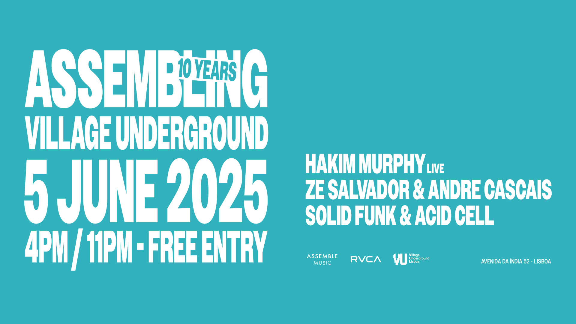 Assembling Village Underground | Thu 5 June • Free Entry Cover