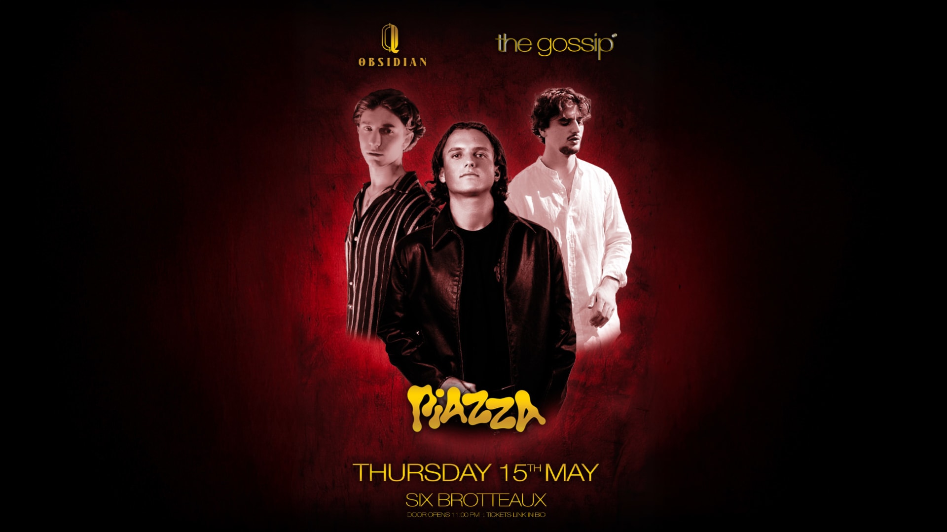 The Gossip X Obsidian // Six Brotteaux // 15th May Cover