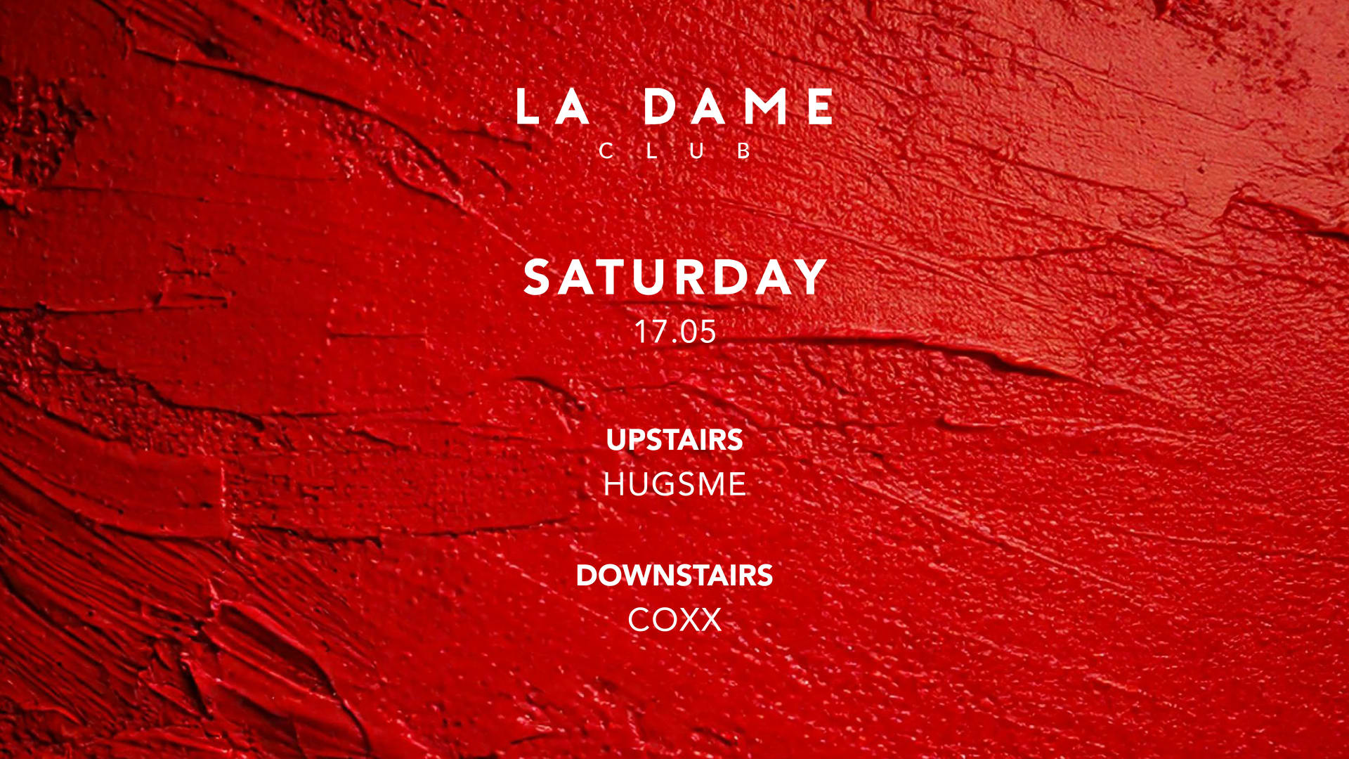 La Dame // Sam 17 Mai // Hugsme - Coxx Cover
