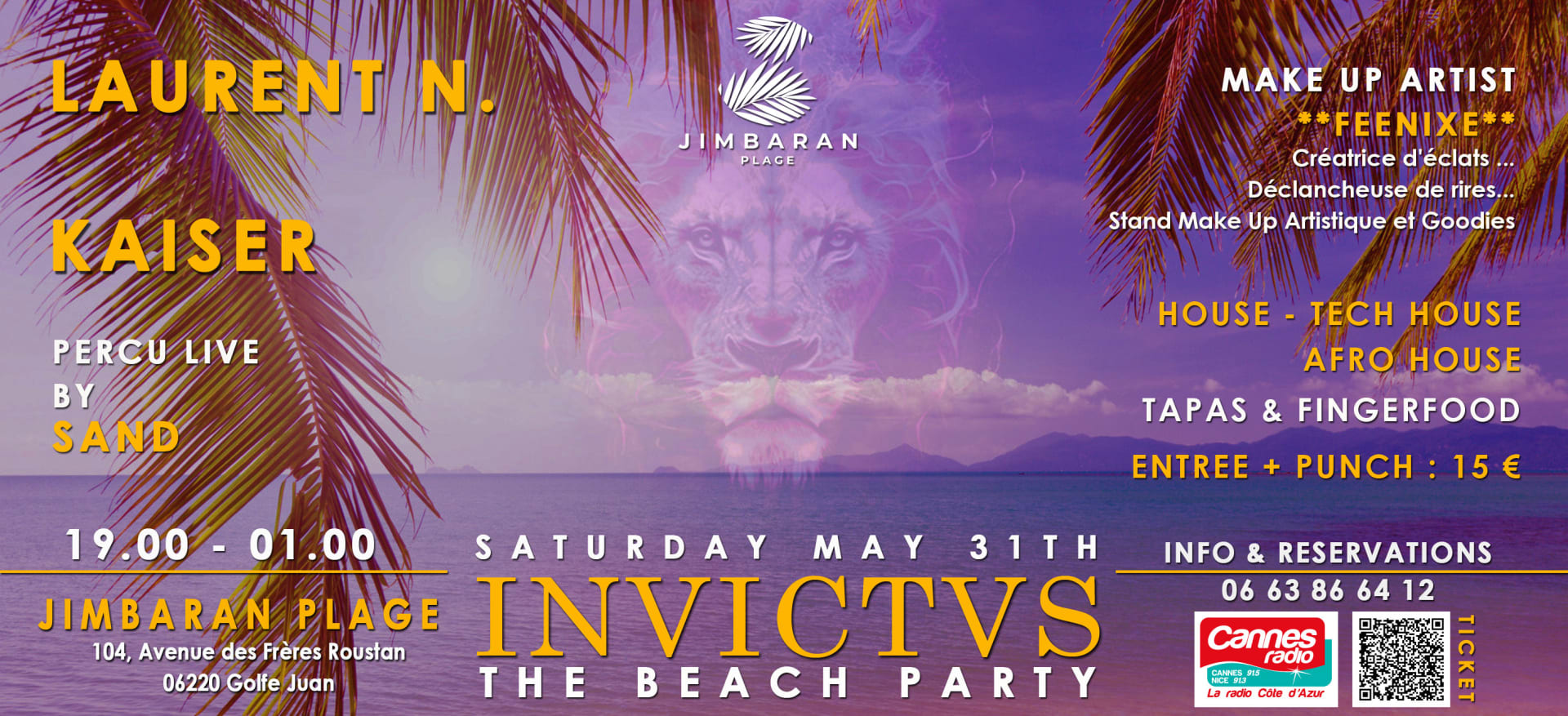 Invictus The Beach Party Night Session Jimbaran Plage Cover