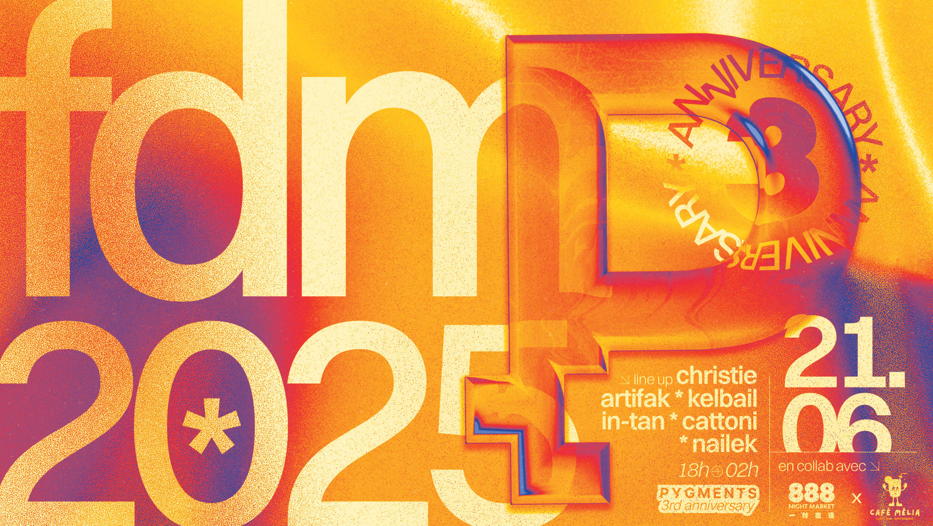 Fête De La Musique: Pygments Third Anniversary Cover