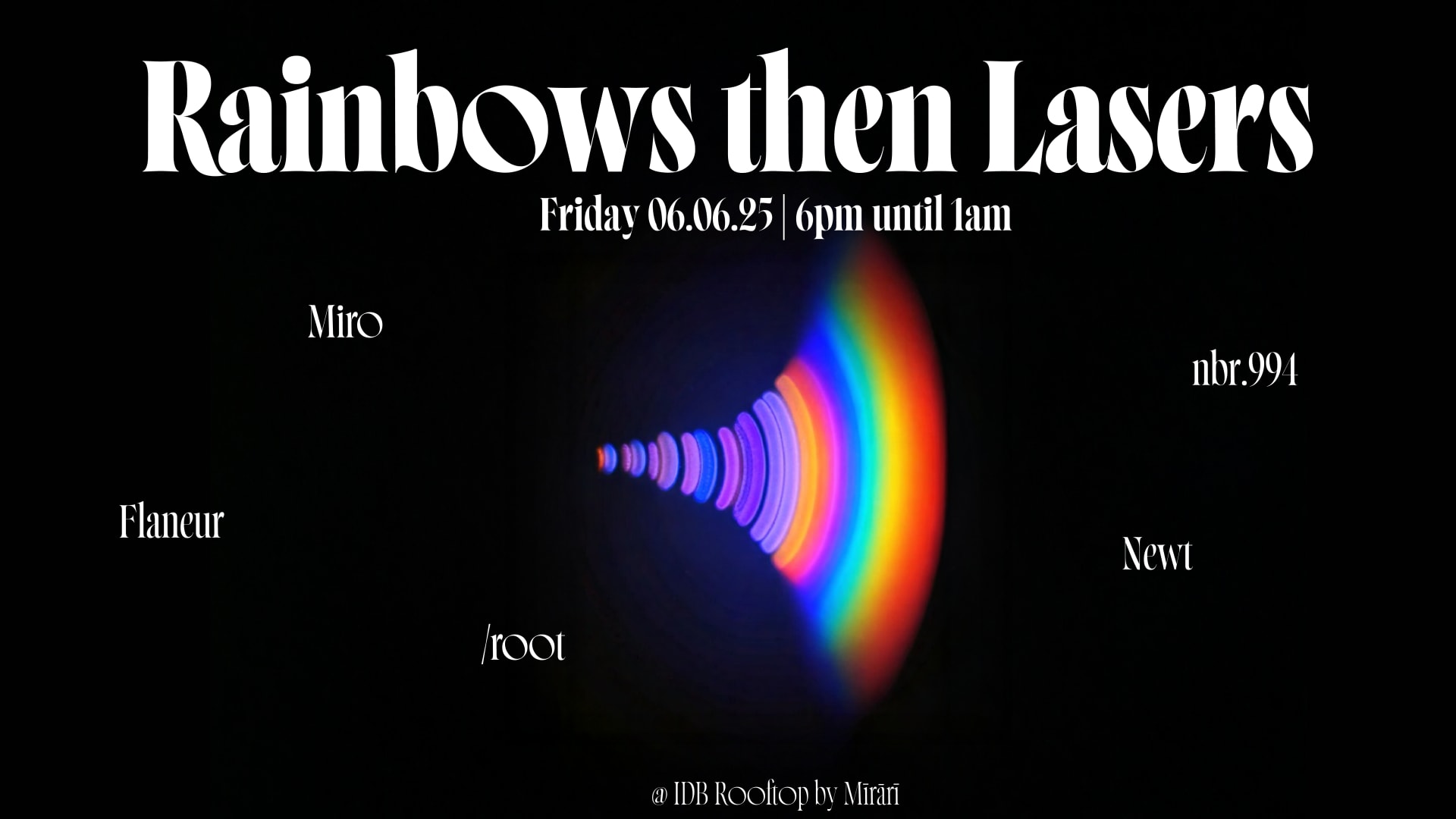 Rainbows Then Lasers: Miro,  Nbr.994 And /Root & /Newt Cover