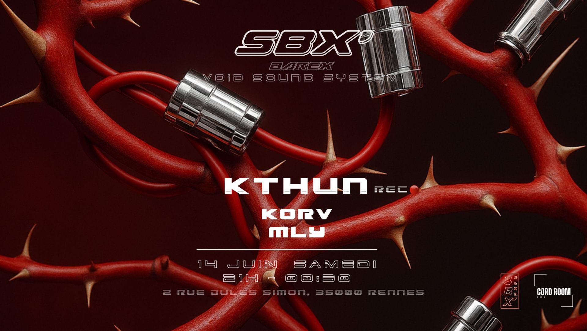 Cord Room X Sbx - 14 Juin Cover