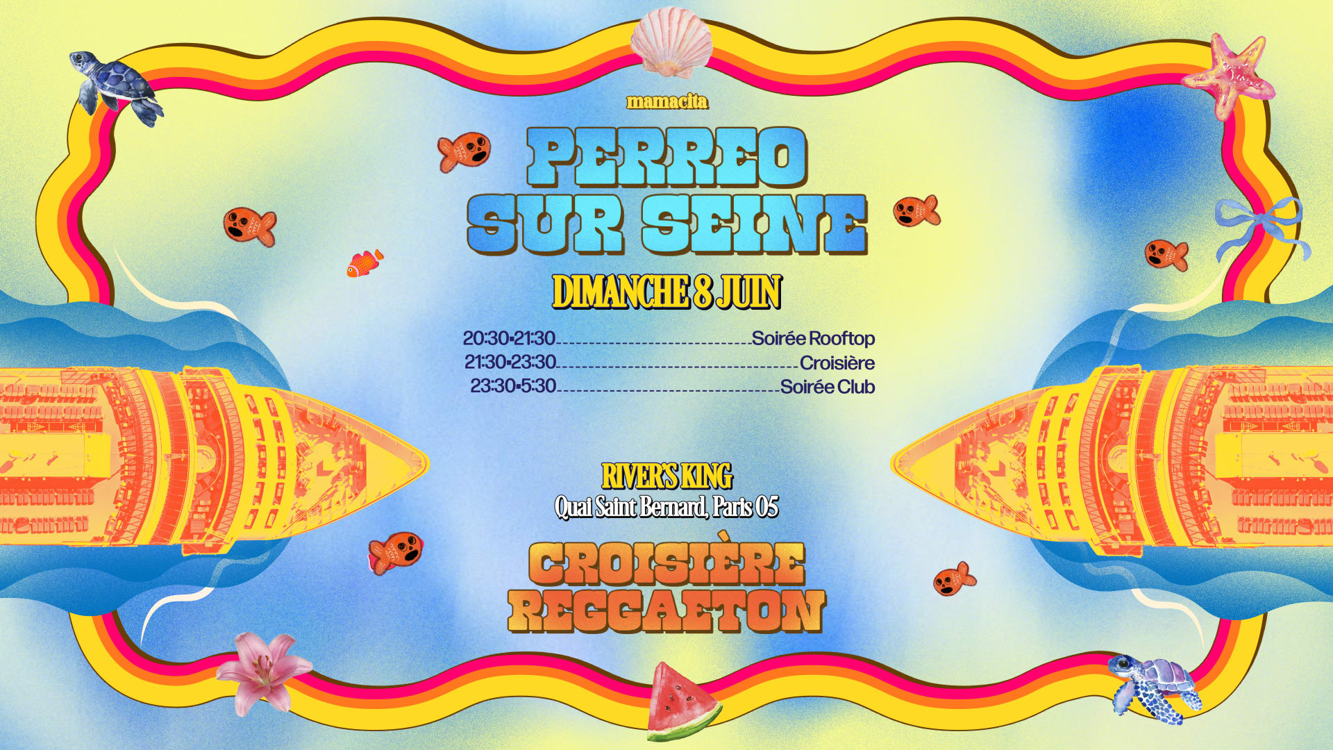 Perreo-Sur-Seine: Croisière Reggaeton • 8 Juin Cover