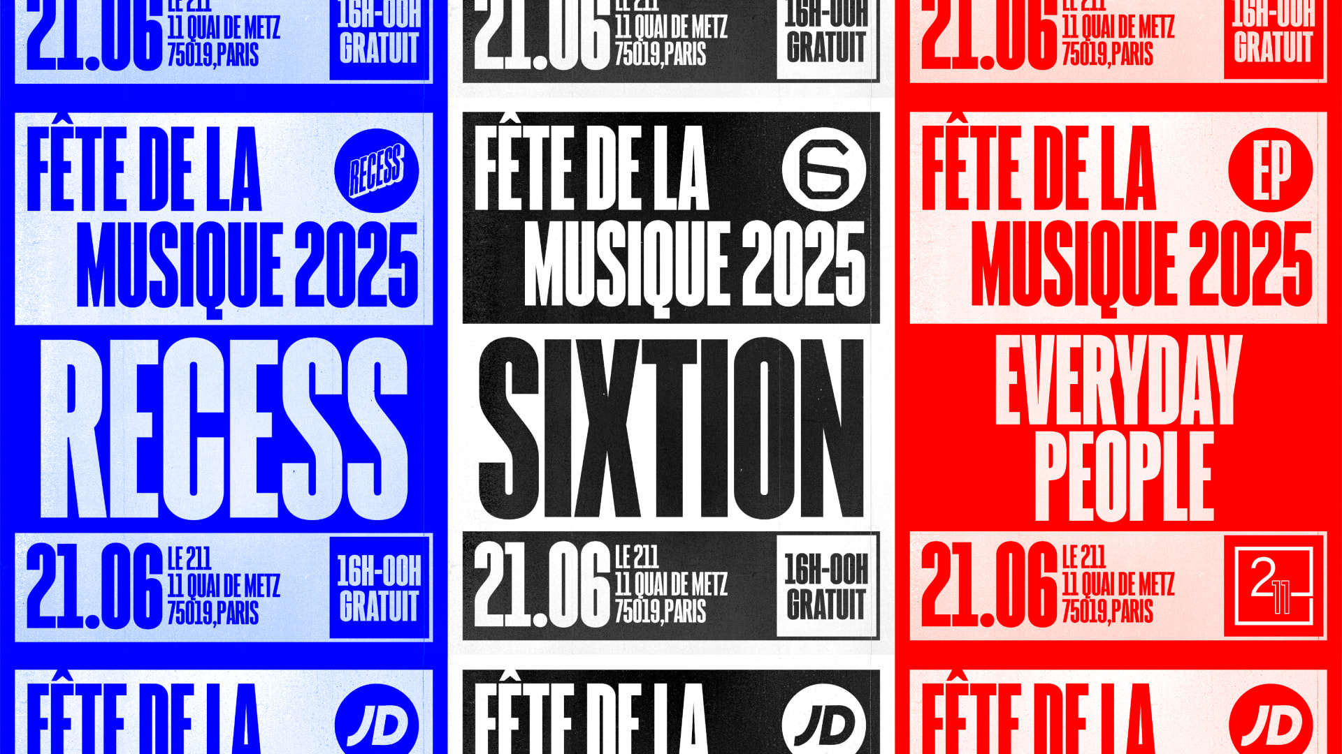 Fdlm25 - Sixtion X Recess X Everyday People By Jd Sports Cover