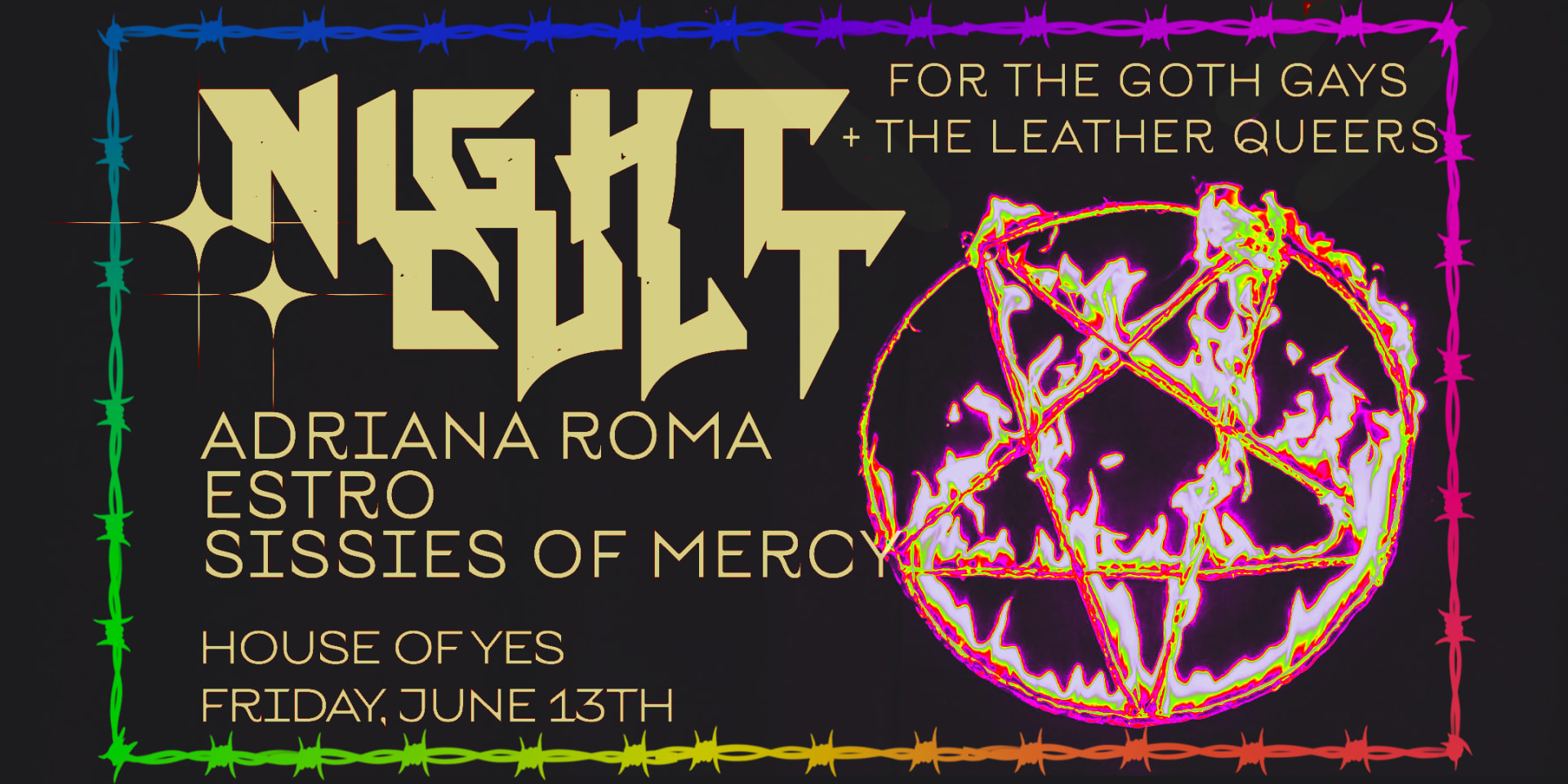 Night Cult: Sissies Of Mercy • Adriana Roma • Estro Cover
