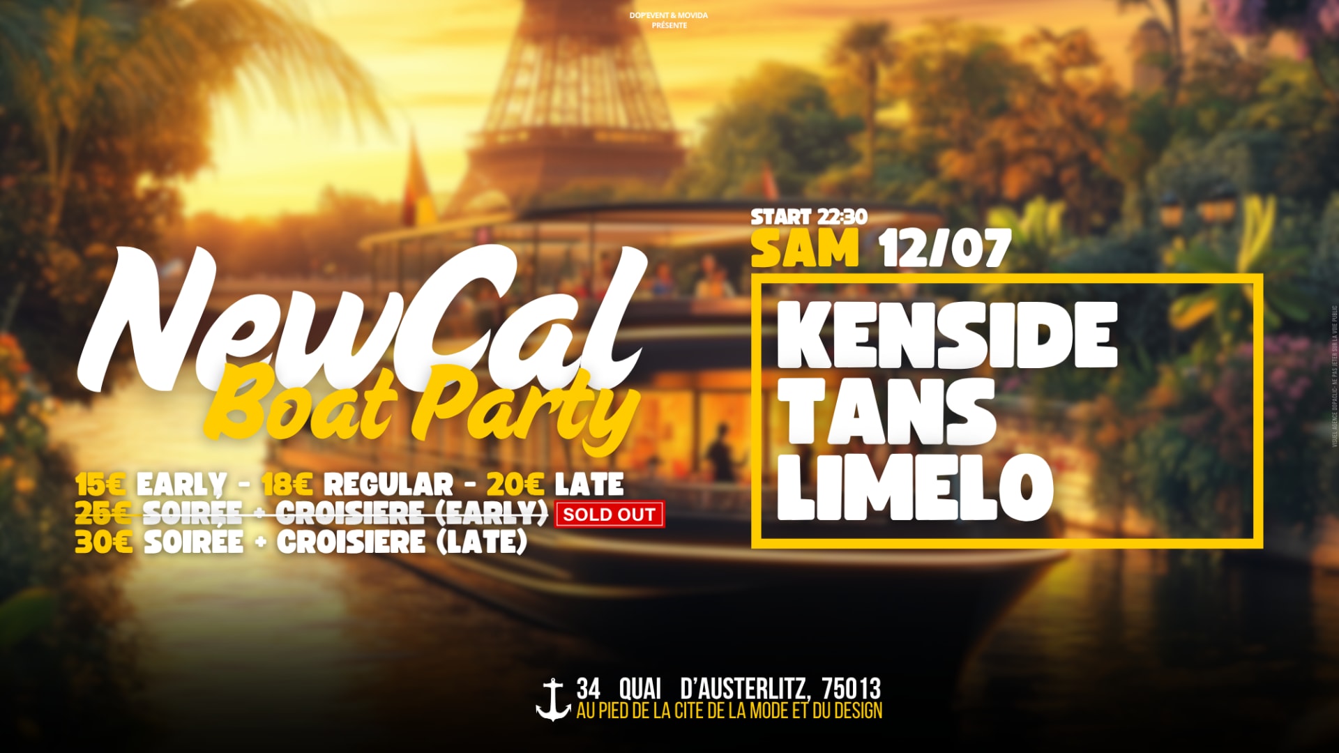 Newcal Boat Party Cover