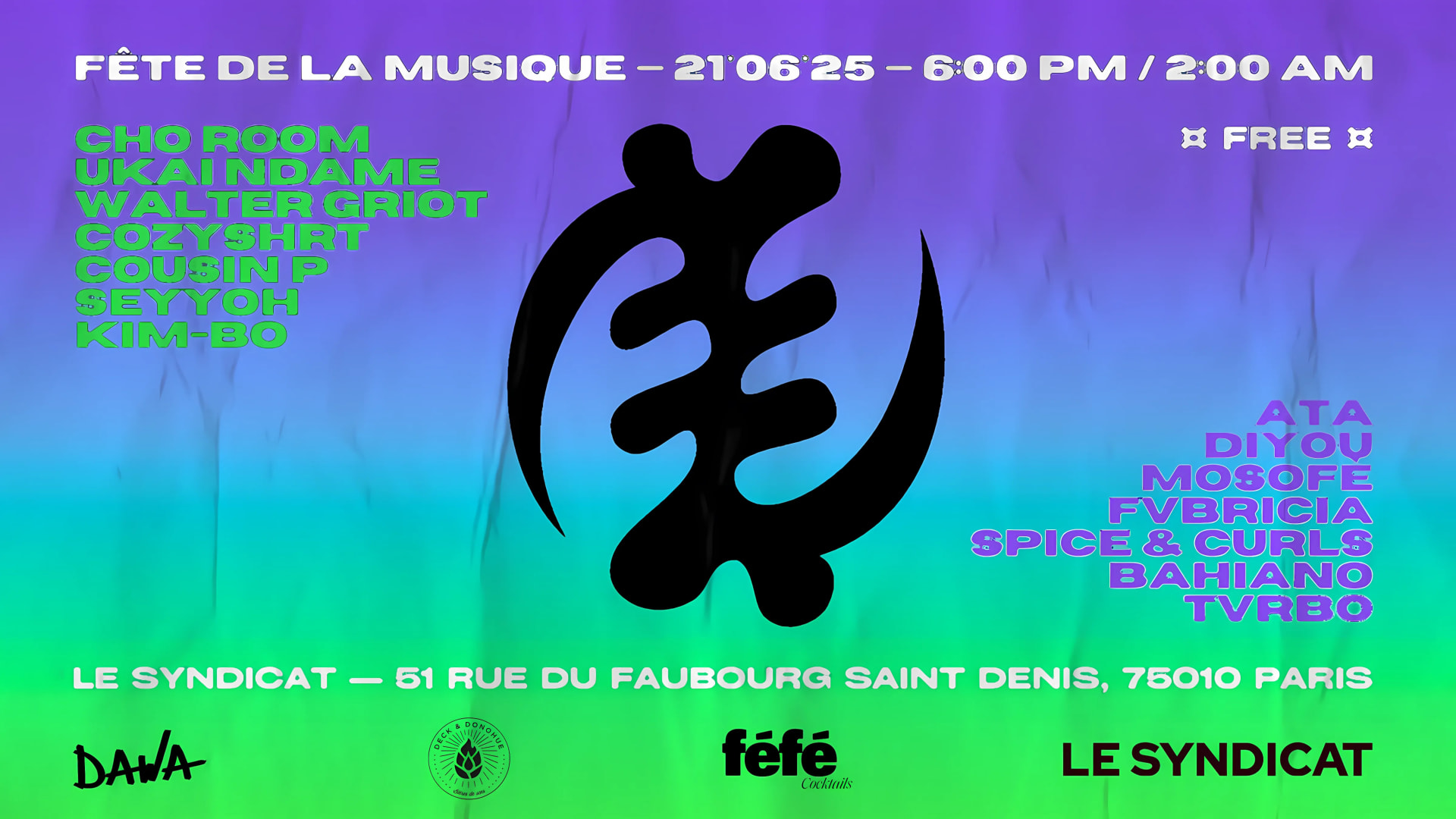 Dawa X Le Syndicat: Fête De La Musique [Block Party] Cover