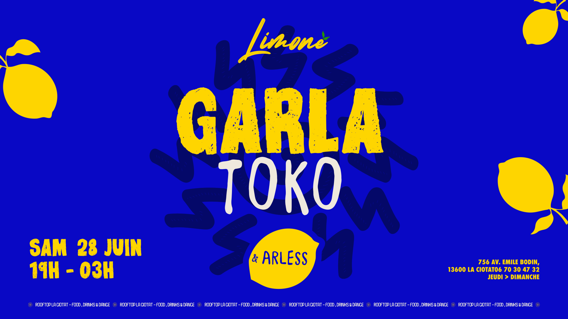 Limone X Garla, Toko & Arless 28.06 Cover