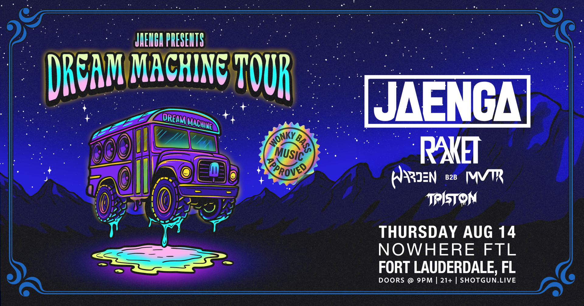 Jaenga: Dream Machine Tour W/ Raaket Cover