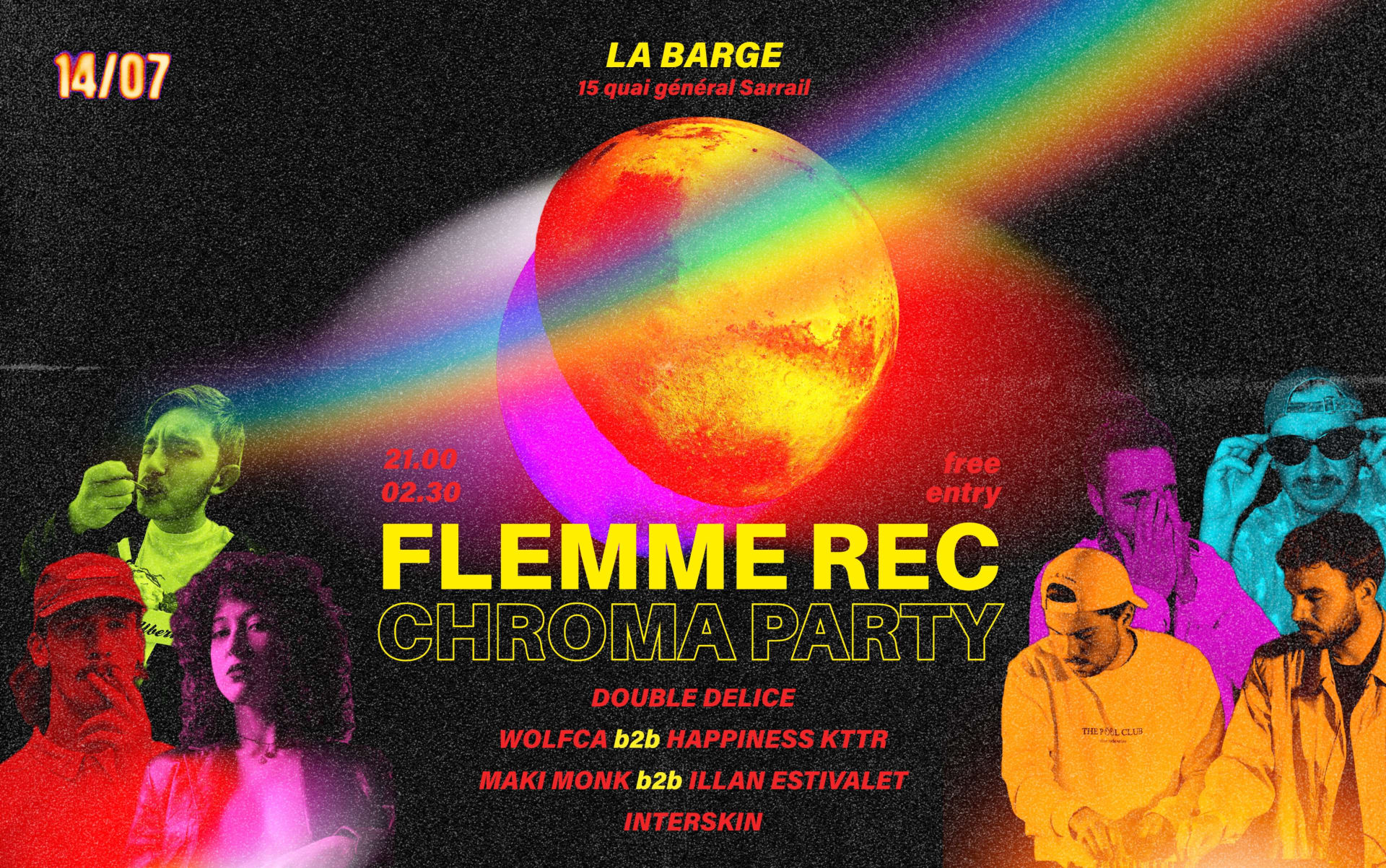 Flemme Records X La Barge - Chroma Party Cover