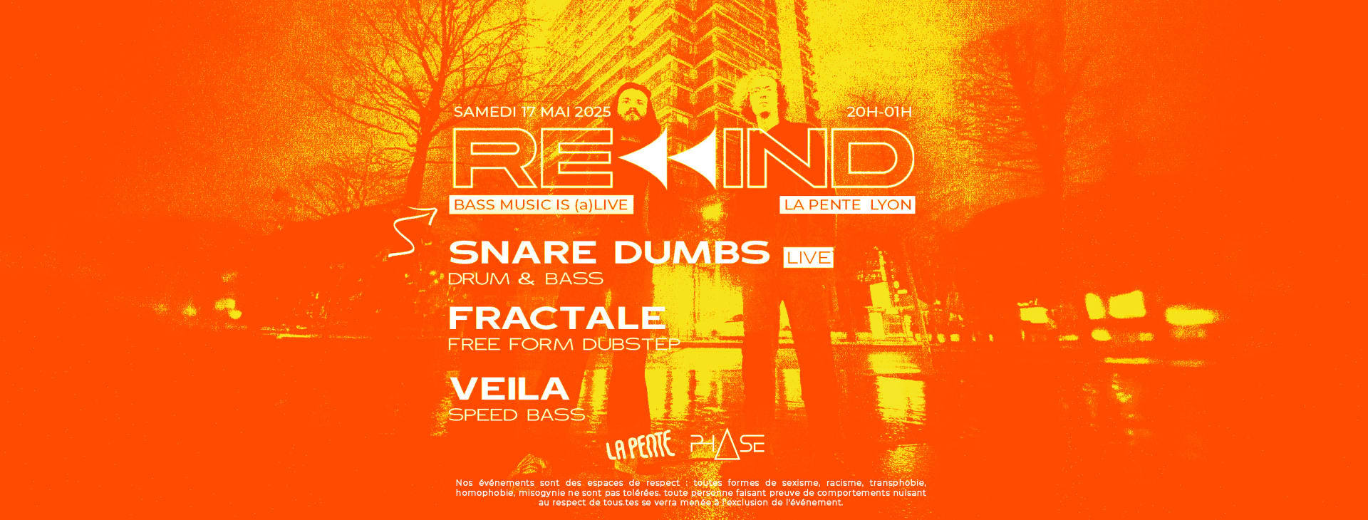 Rewind #6 W/ Snare Dumbs (Live), Fractale & Veila Cover