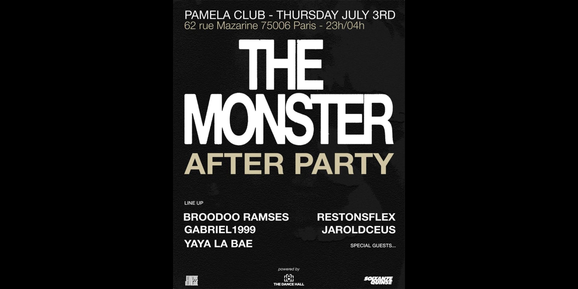 The Monster W/Broodoo Ramses, Gabriel1999, Yaya, Restonsflex Cover