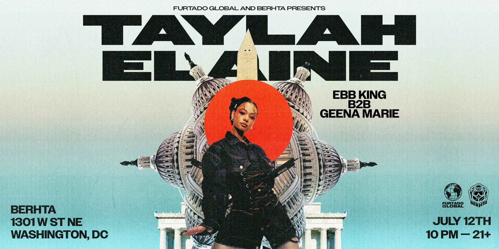 Taylah Elaine W/ Ebb King B2b Geena Marie At Berhta Cover