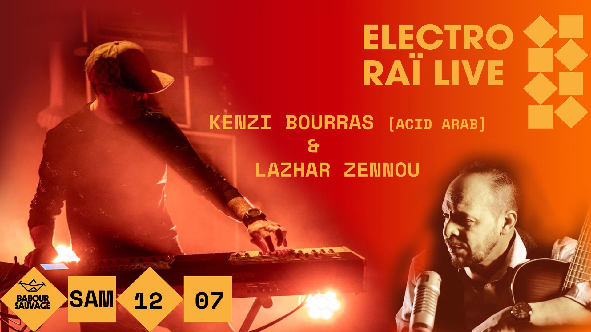 Electro Raï 2 : Kenzi Bourras (Acid Arab) &  Lazhar Zennou Cover