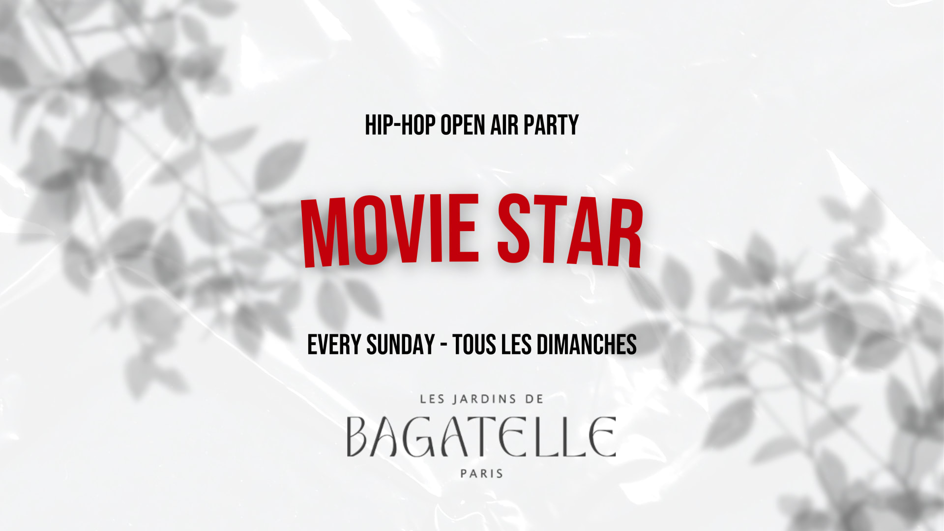 Bagatelle Movie Star - Open Air Party - 20.07 Cover