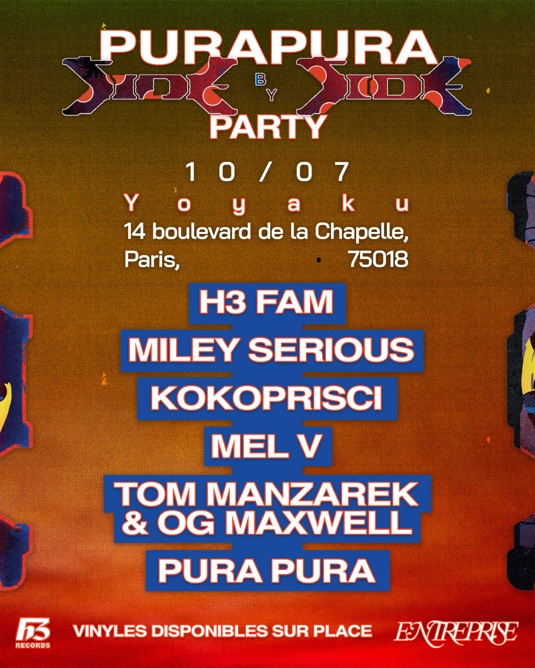 Side By Side Release Party - Pura Pura - Yoyaku Cover