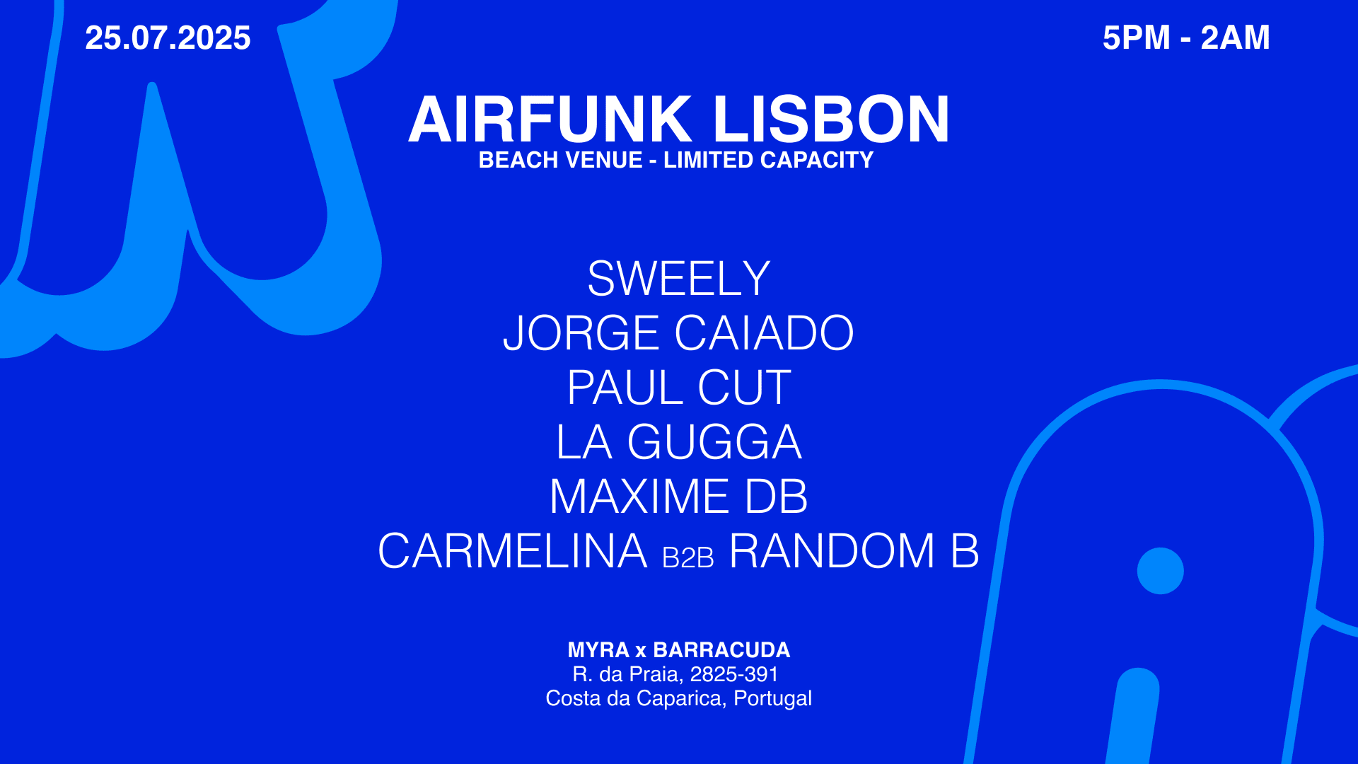 Airfunk Lisbon 25.07 Beach Venue – Sweely & More... Cover