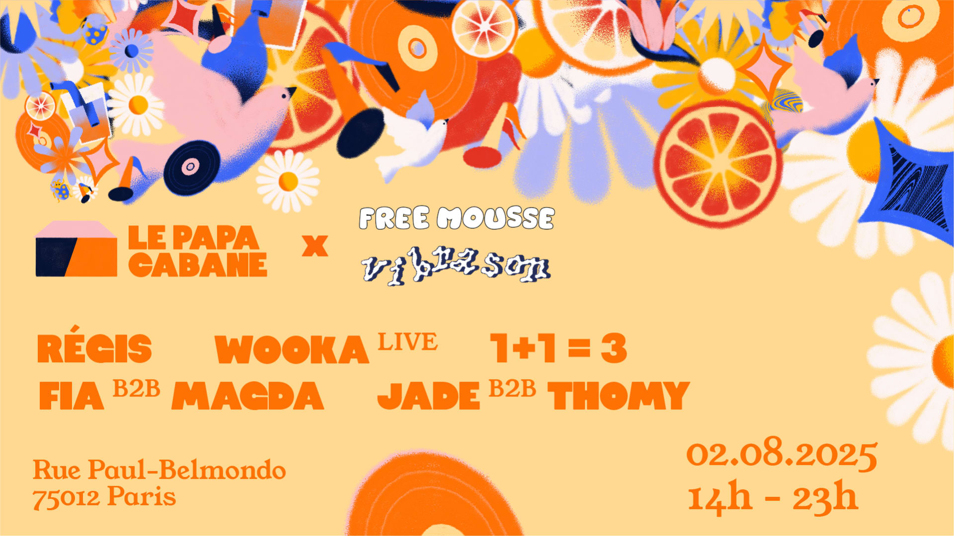 Vibrason X Free Mousse X Papa Cabane Cover