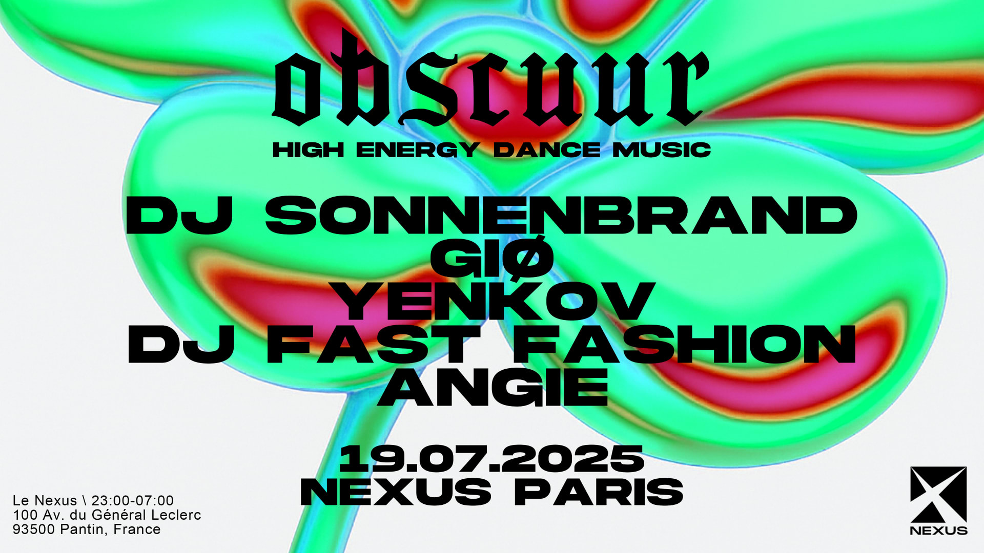 Obscuur : Dj Sonnenbrand | Giø | Yenkov | Angie & More Cover