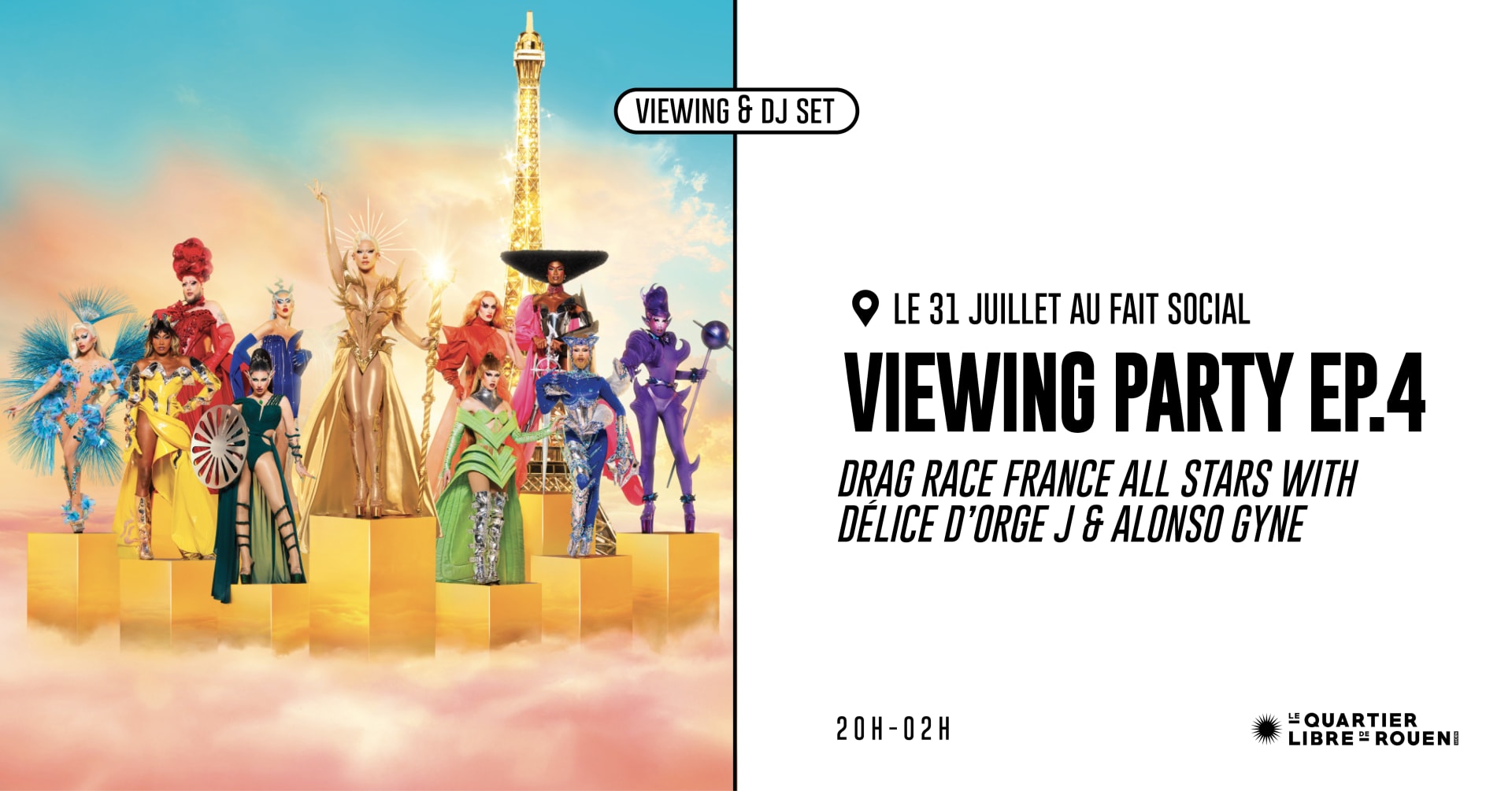 Viewing Party - Drag Race France All Stars Ep.4 Cover