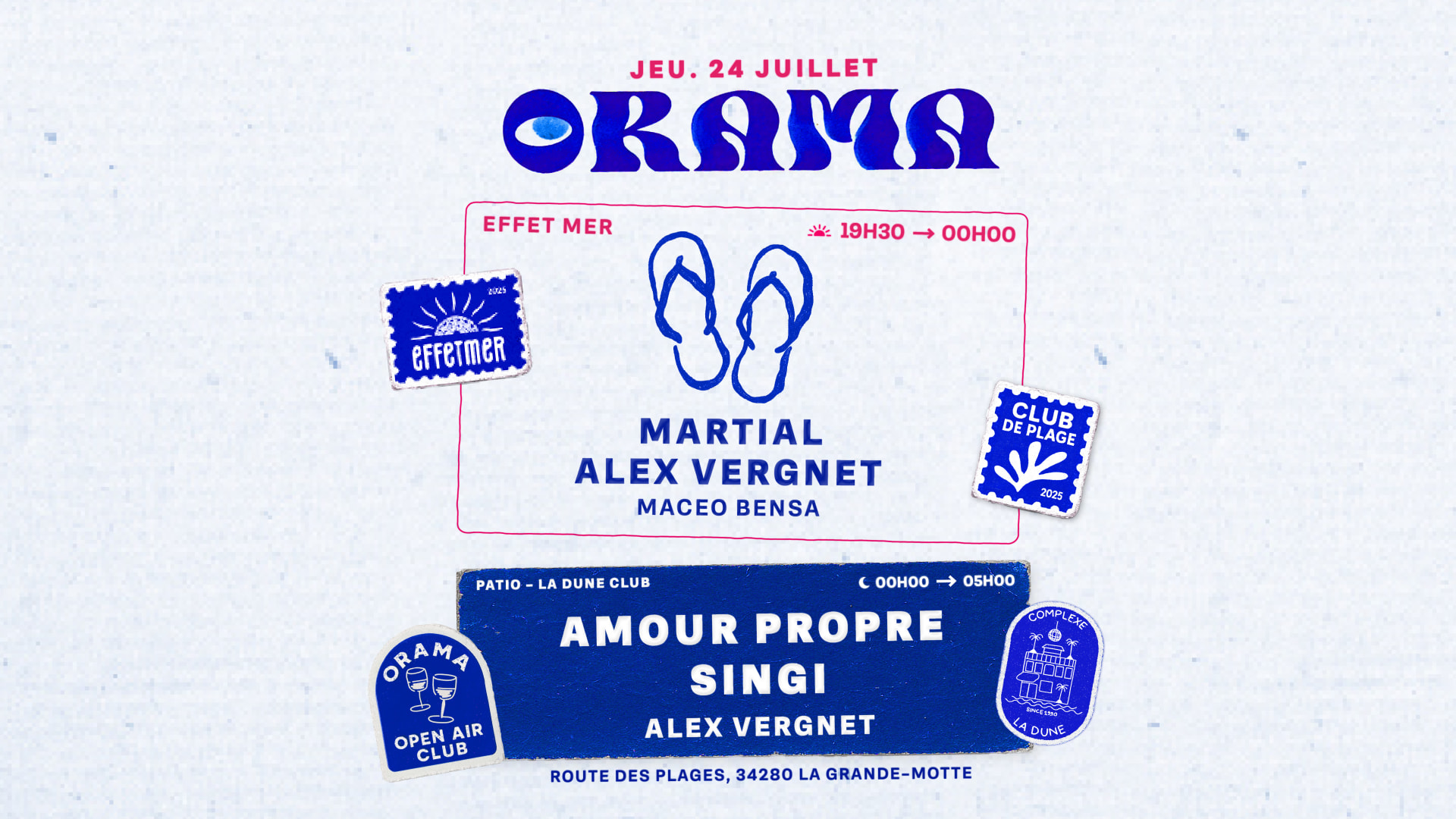 Orama - Club De Plage : Jeudi  24 Juillet Cover