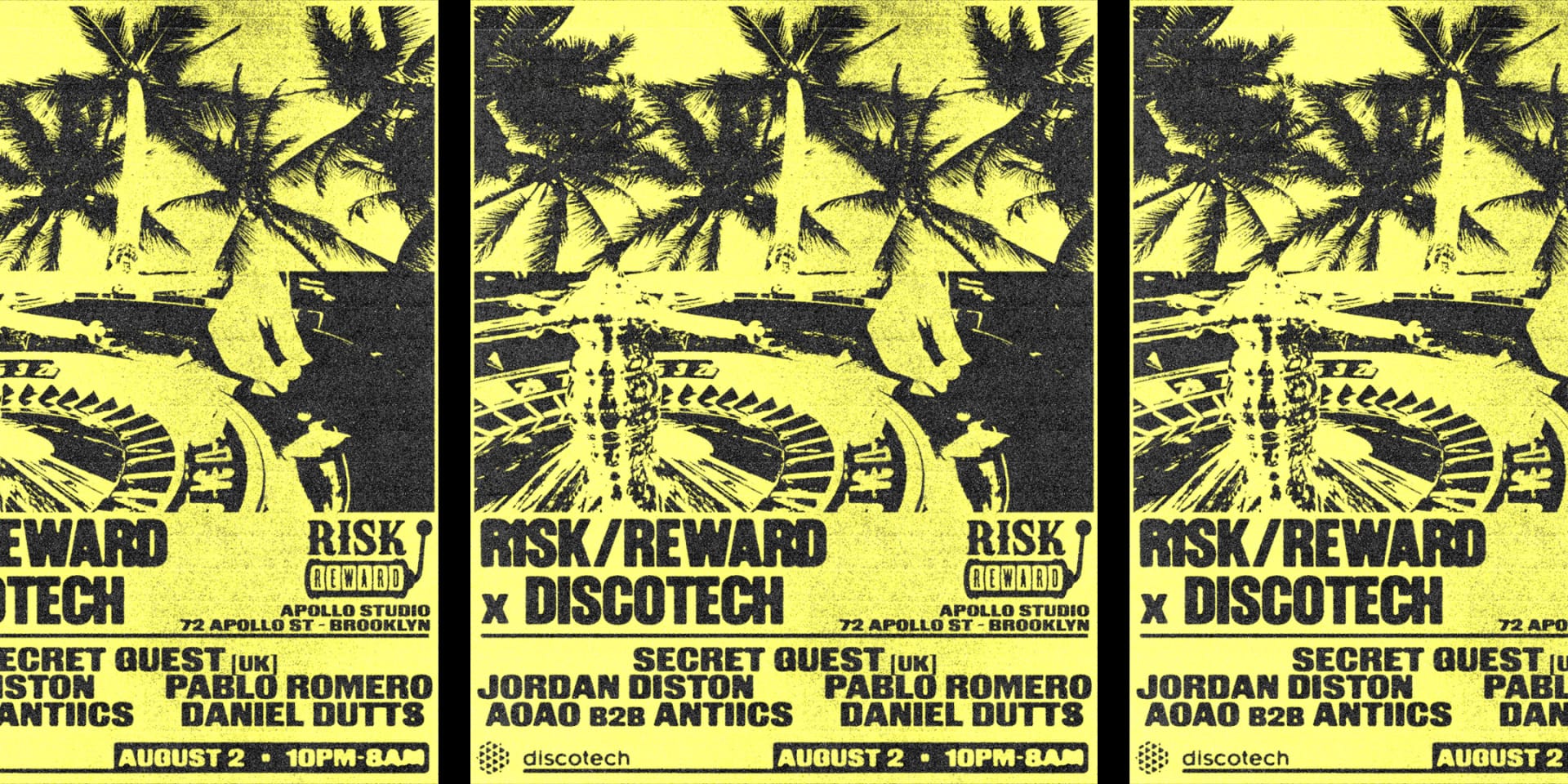 Archivio Presents: Risk/Reward X Discotech At Apollo Studio Cover